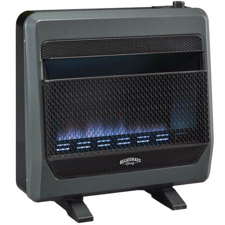 BLUEGRASS LIVING Propane Gas Vent Free Blue Flame Gas Space Heater With Blower An B30TPB-BB